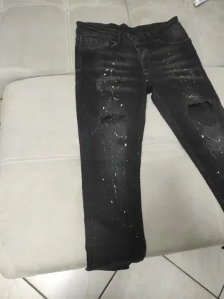 Dsquared2 Skinny Jeans Neri Taglia 48 Donna