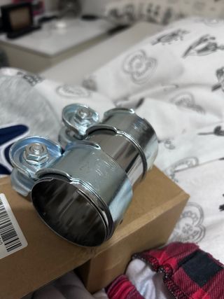 Morsetto doppio scarico auto Ø 50 mm