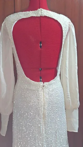Vestido Novia Hecho a Mano Blanco