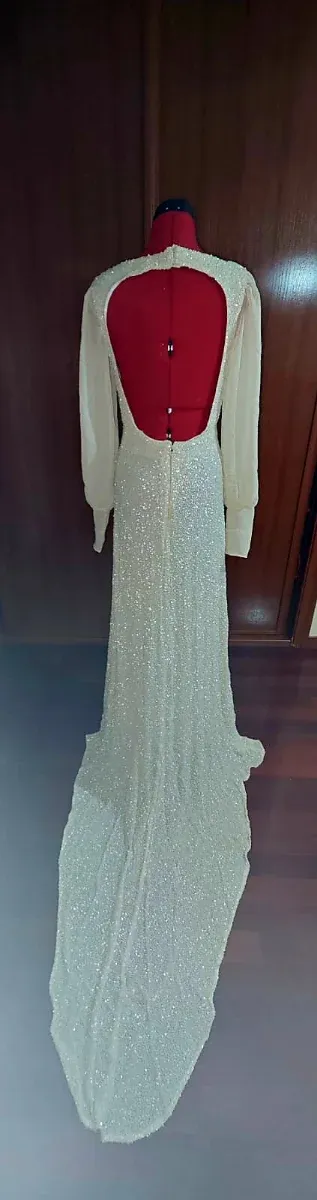Vestido Novia Hecho a Mano Blanco