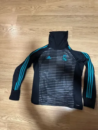 Camiseta Oficial Real Madrid Adidas Negra y Turque