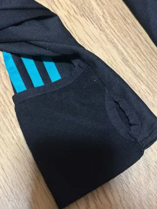 Camiseta Oficial Real Madrid Adidas Negra y Turque