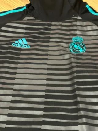 Camiseta Oficial Real Madrid Adidas Negra y Turque