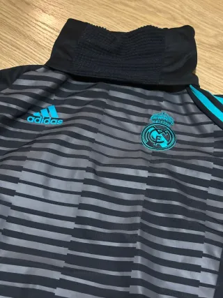 Camiseta Oficial Real Madrid Adidas Negra y Turque