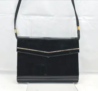 Pochette rara in bachelite nera