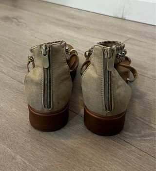 Sandalias verano hippies beige multicolor