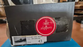 Mocasines negros bordados MR, usados 2 veces