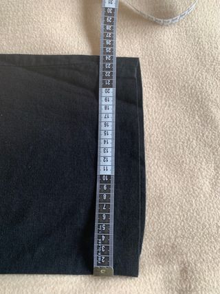 Pantalón mujer lino negro pirata