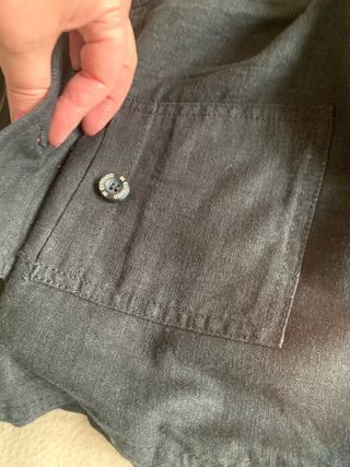 Pantalón mujer lino negro pirata