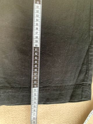 Pantalón mujer lino negro pirata