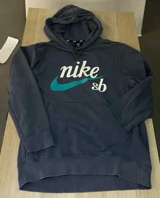 Sudadera Nike SB gris y turquesa Talla XS