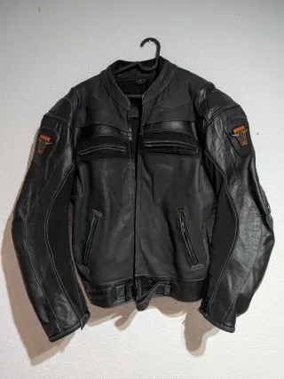 Chaqueta de cuero TAF para moto
