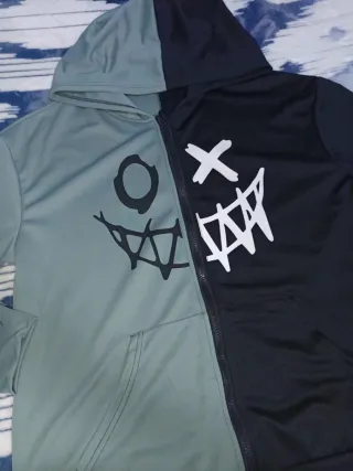 Chaqueta deportiva T16 verdoso y negra