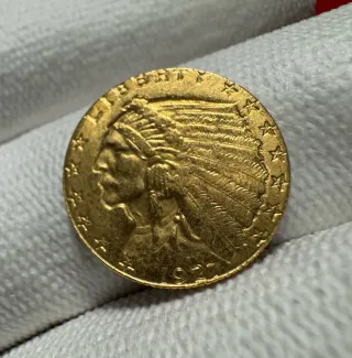 Moneda Oro 2.5 Dólares India