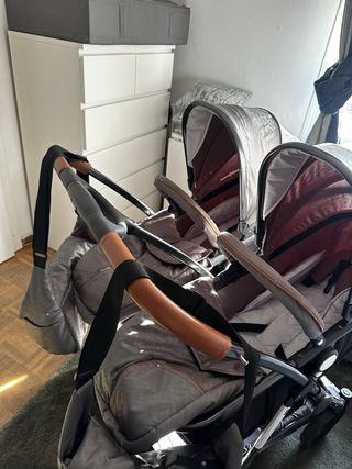 Carrito gemelar para gemelos o mellizos