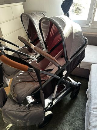Carrito gemelar para gemelos o mellizos
