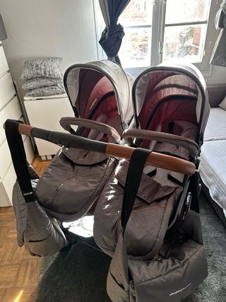 Carrito gemelar para gemelos o mellizos