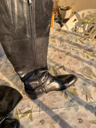 Botas de piel negras talla 39