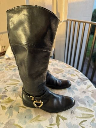 Botas de piel negras talla 39
