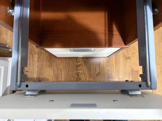 Archivador Ikea 2 cajones madera y blanco