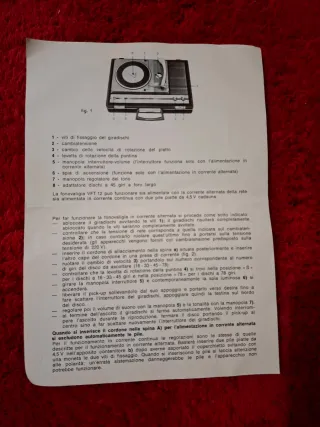 Giradischi Valigetta Siemens VFT 12