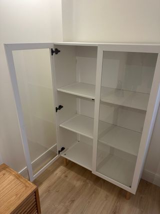 Estantería Vitrina Cristal Blanca