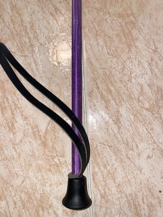 Fusta de equitación morada