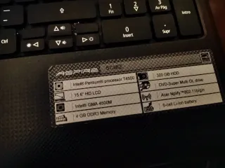 Ordenador portátil Acer negro