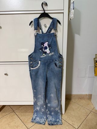 Salopette Desigual in jeans con fiori