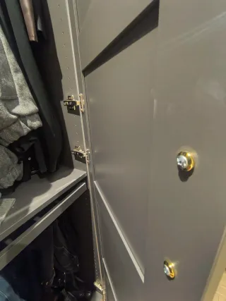 Armario IKEA 2 módulos gris