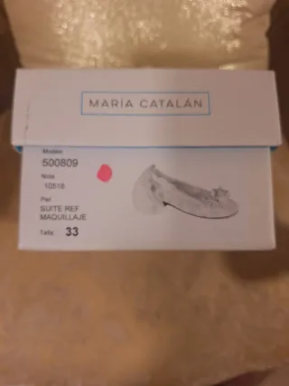 Zapatos comunión niña encaje y tul Número 33
