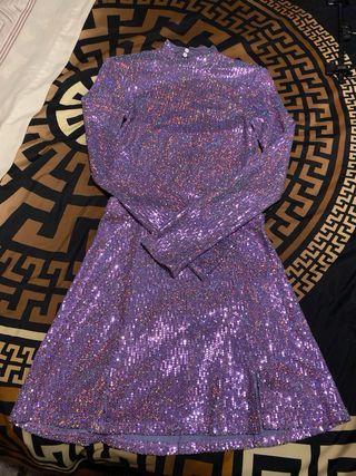 Conjunto brillo falda XS y top S