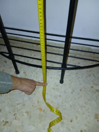 Mesa entradita forja y cristal