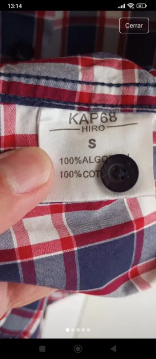 Camisa de verano a cuadros