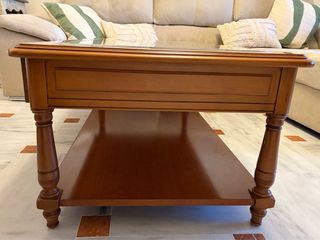 Conjunto Salón Comedor Roble Macizo. Buen estado.