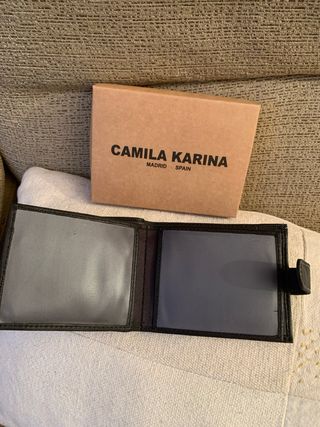 Cartera de piel para hombre