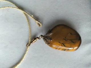 Colgante Ojo de Tigre Pulido