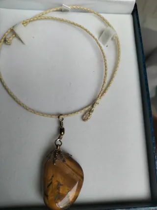 Colgante Ojo de Tigre Pulido