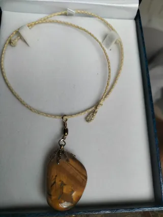 Colgante Ojo de Tigre Pulido