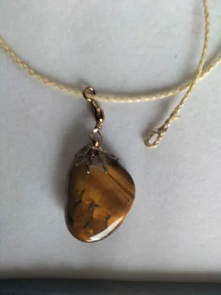 Colgante Ojo de Tigre Pulido