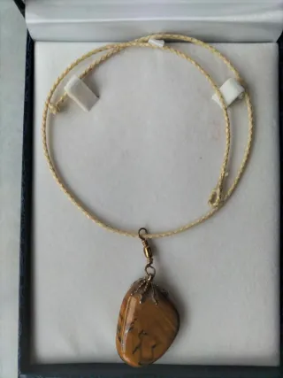 Colgante Ojo de Tigre Pulido