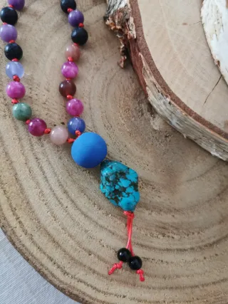 Collana etnica multicolor