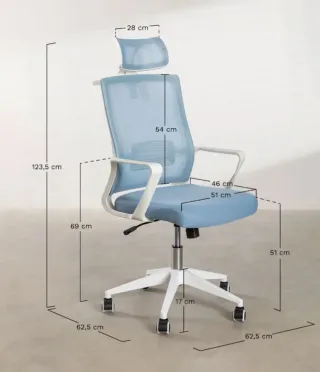 Silla de oficina SKLUM con ruedas