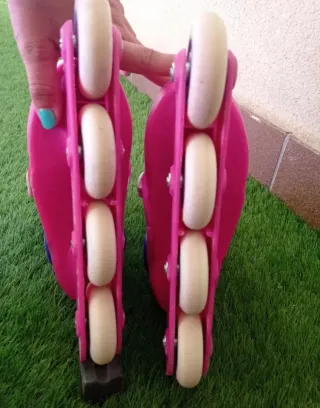 Lote Patines y Protecciones Niña Rosa