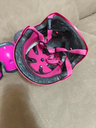 Lote Patines y Protecciones Niña Rosa