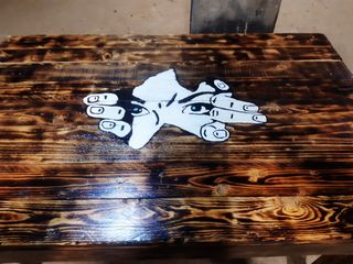 Tavolo in legno 120x76x80