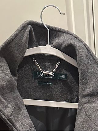 Abrigo Ralph Lauren Gris Tres Cuartos