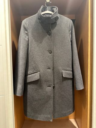 Abrigo Ralph Lauren Gris Tres Cuartos
