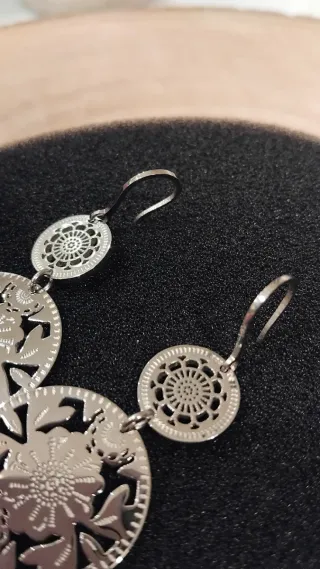 Orecchini pendenti in acciaio