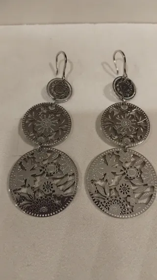 Orecchini pendenti in acciaio